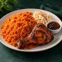 Special Jollof with Grilled Chicken